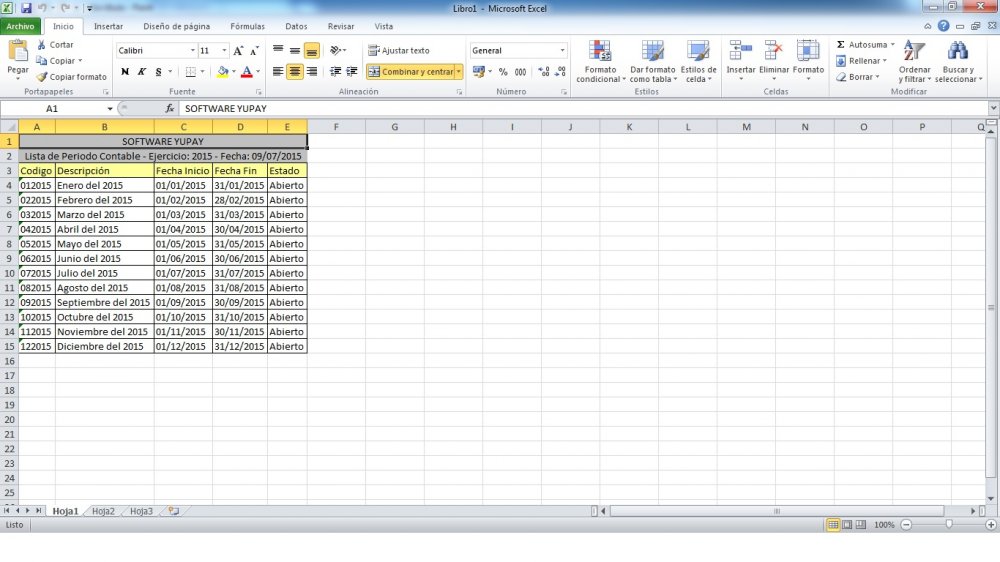 Exportar registros a Excel